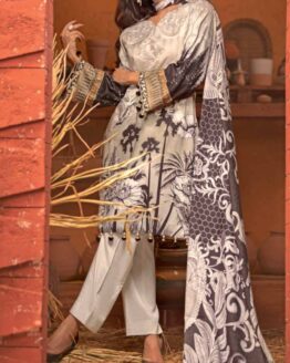 EMBROIDERED LINEN 3PC SUIT-LSC-6