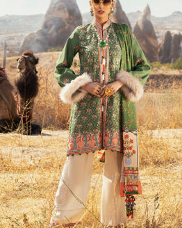 UNSTITCHED 3PC SUIT (PEPPER MINT) FROM HEMLINE WINTER EDIT COLLECTION BY MUSHQ-HWE-4